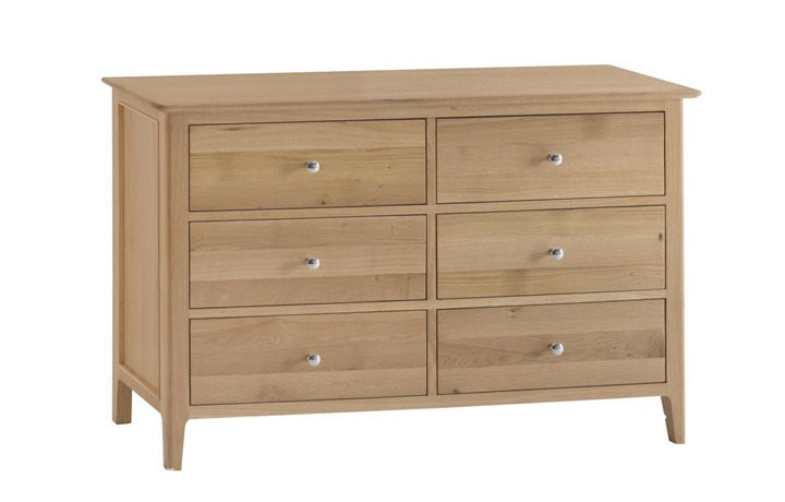 Chest Of Drawers - Odense Oak 6 Drawer Chest