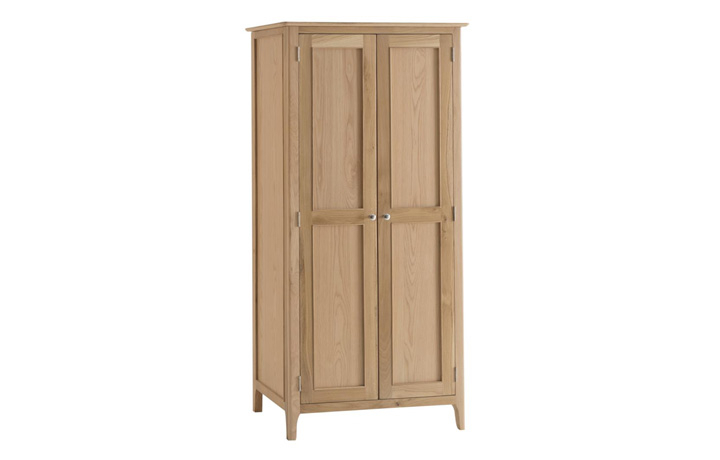 Odense Oak Furniture Collection - Odense Oak Full Hanging Wardrobe