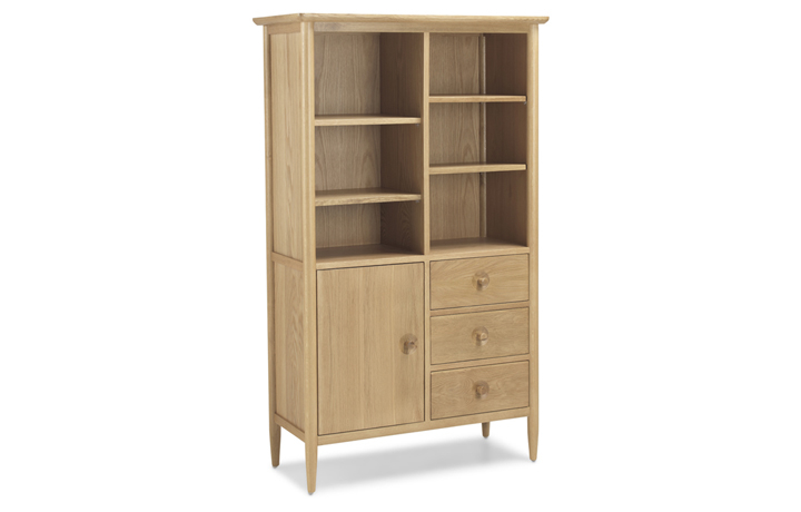 Nordic Solid Oak Collection - Nordic Solid Oak Display Cabinet