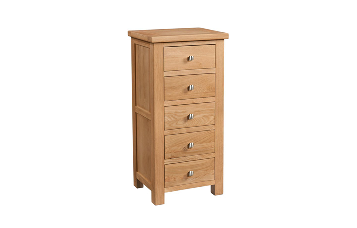 Lavenham Oak Furniture Collection - Lavenham Oak 5 Drawer Wellington Chest