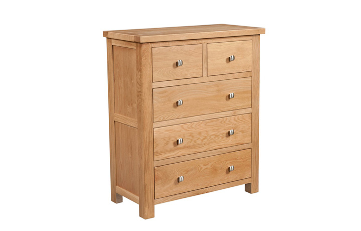 Lavenham Oak Furniture Collection - Lavenham Oak 2 Over 3 Chest