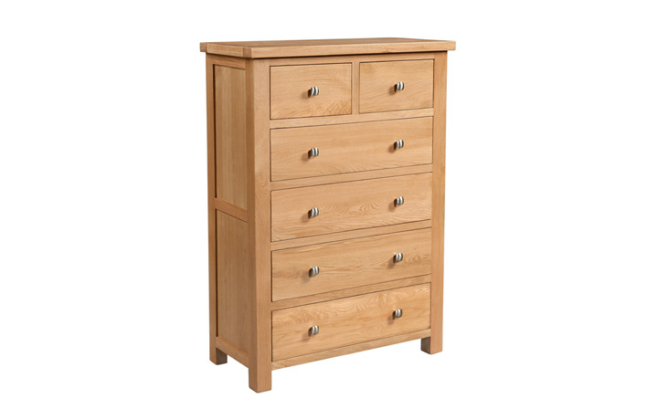 Oak Chest Of Drawers - Lavenham Oak 2 Over 4 Chest