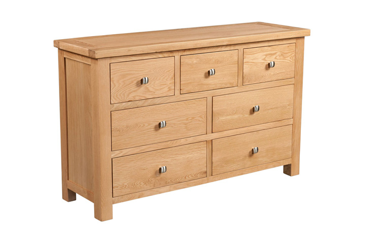 Oak Chest Of Drawers - Lavenham Oak 3 Over 4 Chest