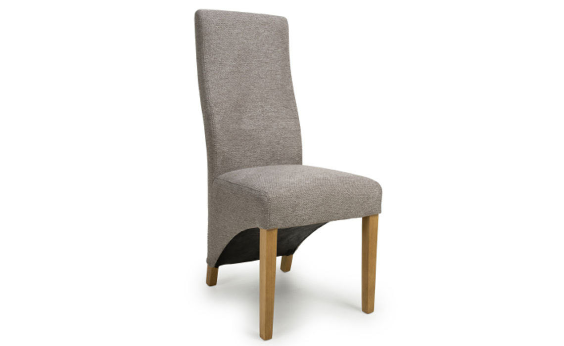 Chairs & Bar Stools - Oban Mocha Weave Linen Dining Chair