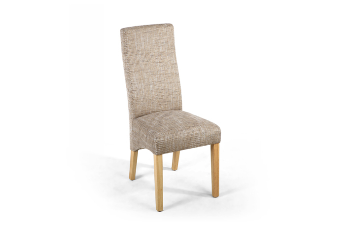 Chairs & Bar Stools - Oban Oatmeal Tweed Dining Chair