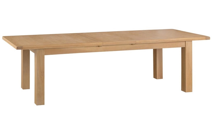 Dining Tables - Burford Rustic Oak 240-290cm Butterfly Extending Dining Table