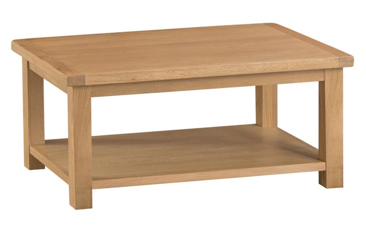 Oak Coffee Tables - Burford Rustic Oak Coffee Table