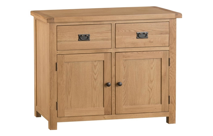 Sideboards & Cabinets - Burford Rustic Oak 2 Door 2 Drawer Sideboard