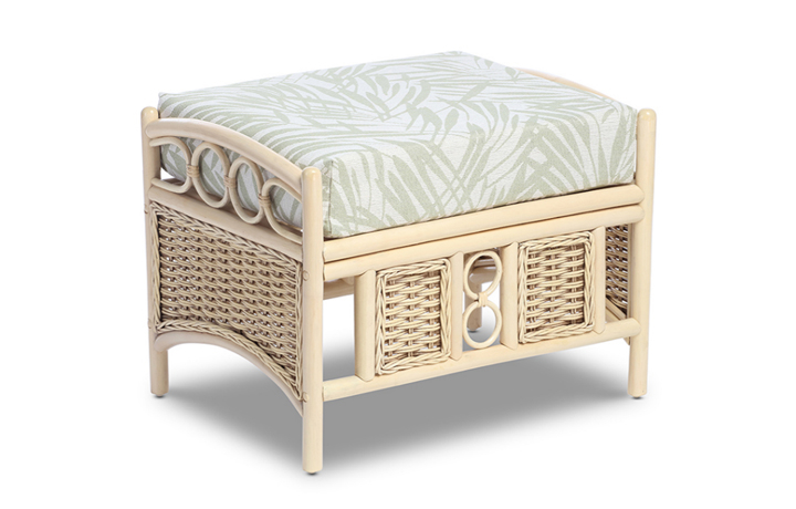 Burnham Cane Range in Natural Wash - Burnham Footstool