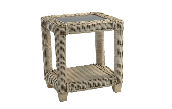 Burford Rattan Range in Natural Wash - Burford Side Table