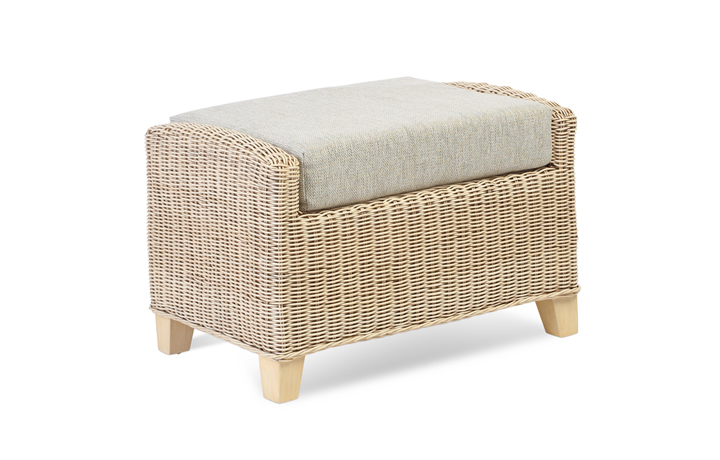 Crawford Modular Rattan Range in Natural Wash - Crawford Footstool