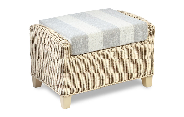 Dillon Rattan Range in Natural Wash - Dillon Footstool