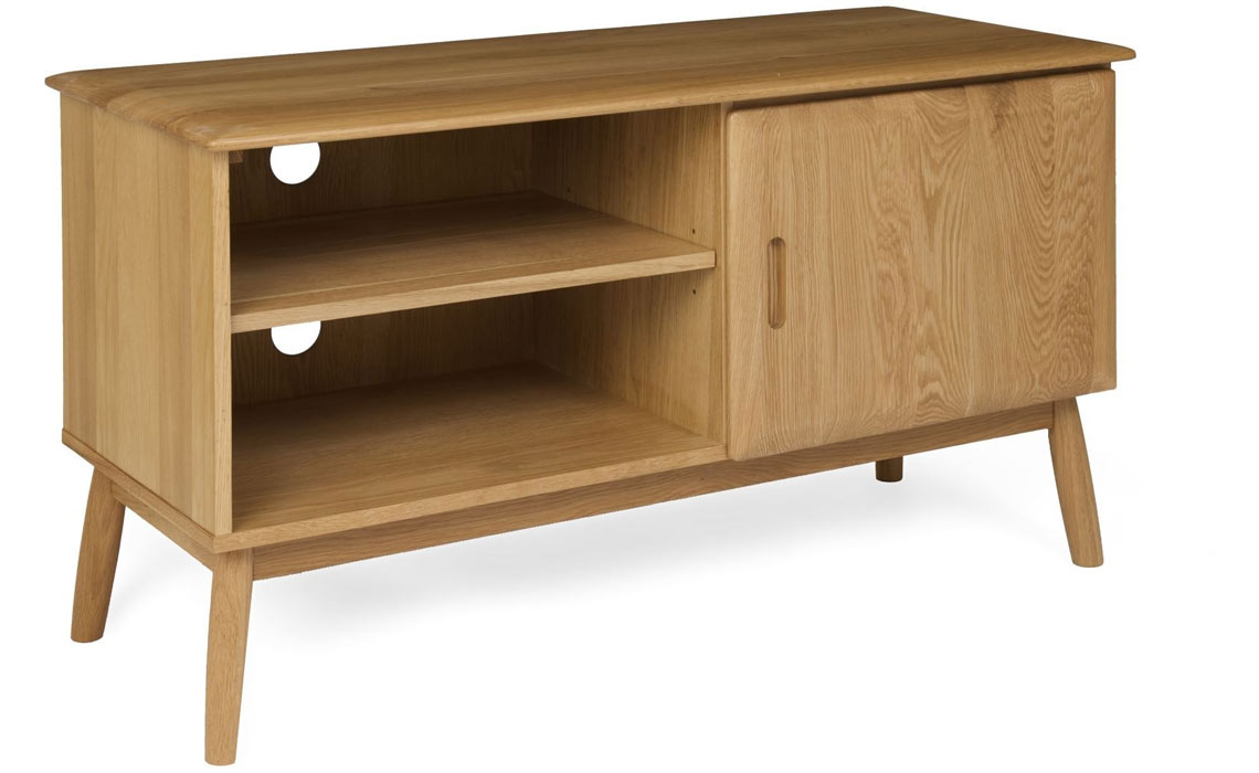 Oak Standard TV Units - Origin Oak 1 Door TV Cabinet
