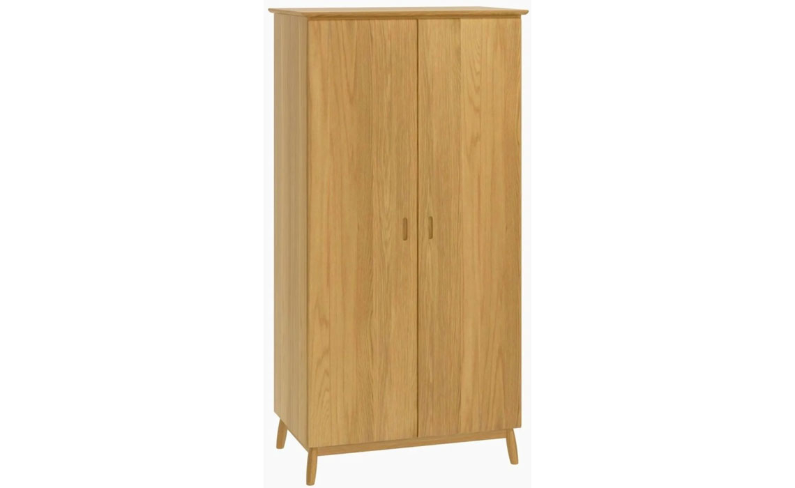 Wardrobes - Origin Oak 2 Door Wardrobe