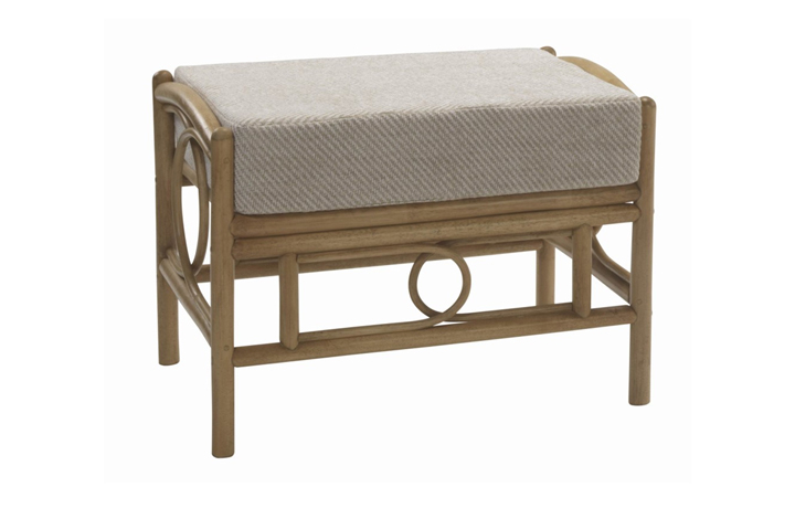 Malon Cane Range - Malon Footstool Light Oak