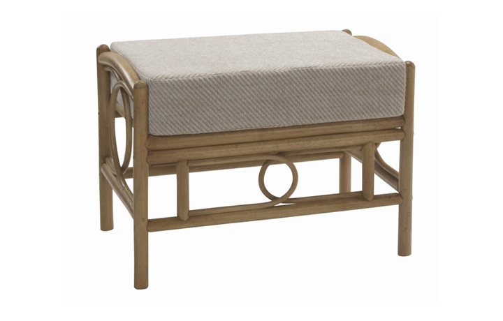 Malon Cane Range - Malon Footstool Light Oak