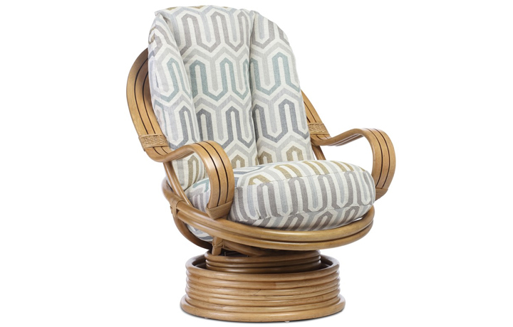 Maria Rattan Range - Maria Swivel Rocking Chair Light Oak