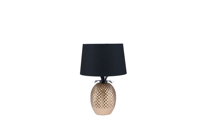Lighting Range (PLL) - PLL197 Donatella Gold Ceramic Pineapple Table Lamp