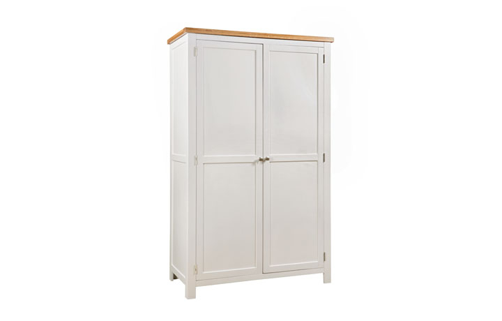 Painted 2 Door Wardrobes - Lavenham Painted Double Full Hanging Wardrobe