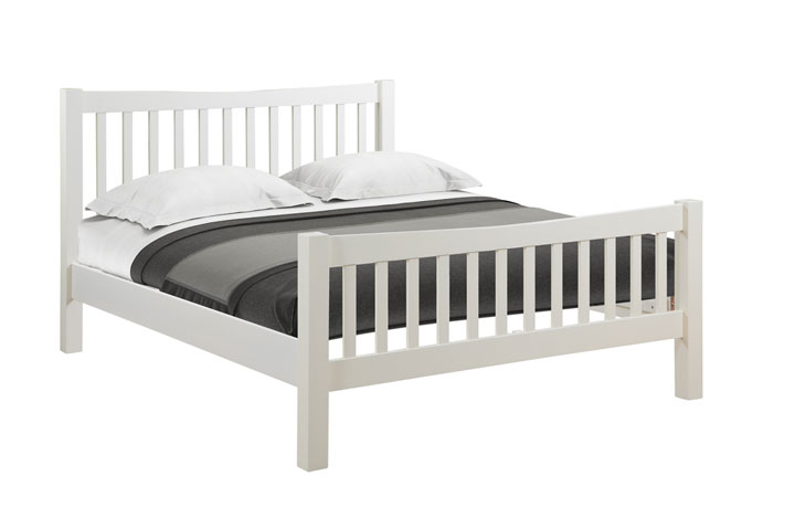 Lavenham Ivory, White, Cobblestone & Raven Painted Furniture Collection - Lavenham Painted 5ft Kingsize Bed Frame