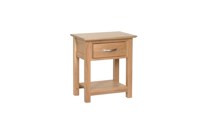 Bedsides - Woodford Solid Oak 1 Drawer Night Stand