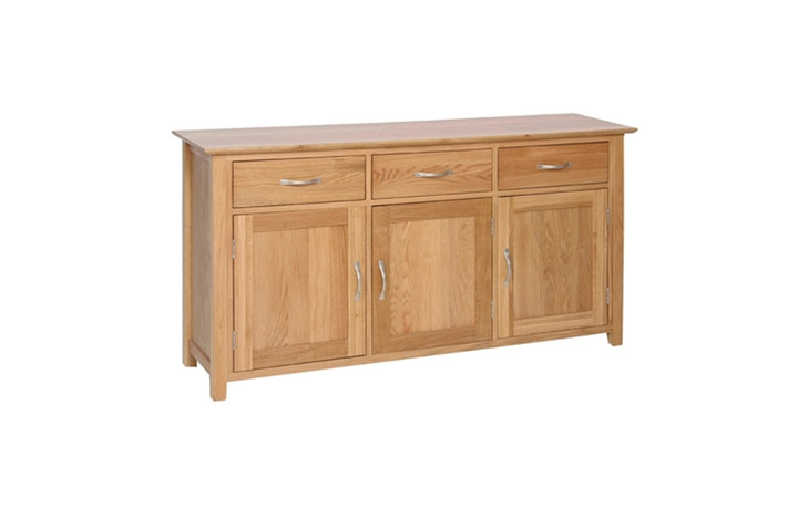 Woodford Solid Oak Collection - Woodford Solid Oak Large Sideboard