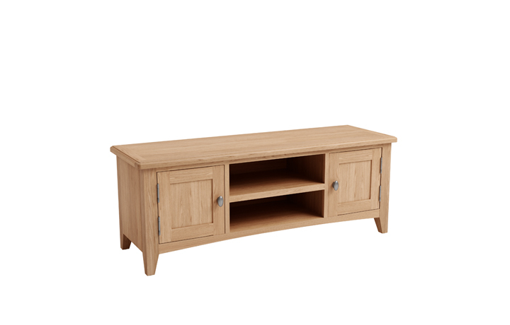 Oak Standard TV Units - Columbus Oak Large TV Unit