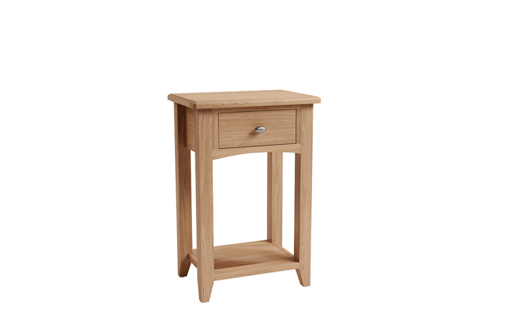 Oak 1 Drawer Console Tables - Columbus Oak 1 Drawer Console Table