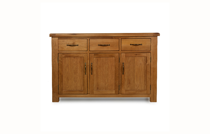 Sideboards & Cabinets - Hollywood Oak Large Sideboard 3 Door 3 Drawer