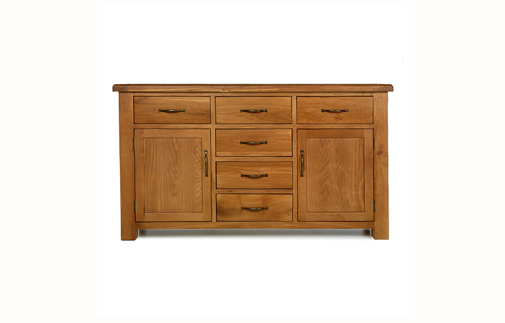 Hollywood Oak Furniture Collection - Hollywood Oak Sideboard 6 Drawer 2 Door 
