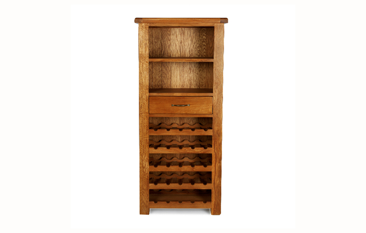 Hollywood Oak Furniture Collection - Hollywood Oak Tall Wine Cabinet