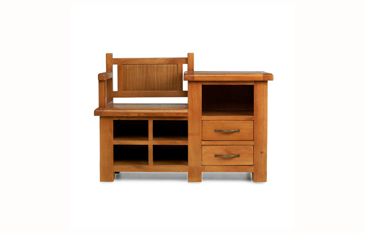 Hollywood Oak Furniture Collection - Hollywood Oak Hall Bench