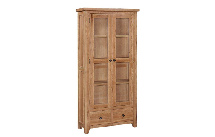 Oak Glazed Display Cabinets - Royal Oak Small Display Cabinet