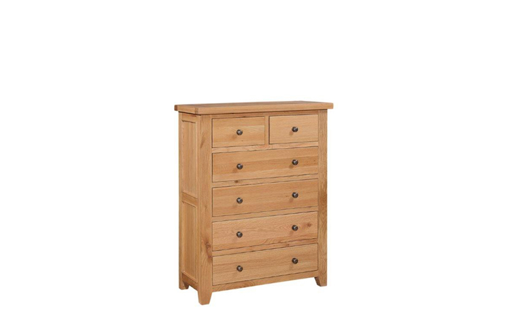 Oak Chest Of Drawers - Royal Oak 2 Over 4 Chest