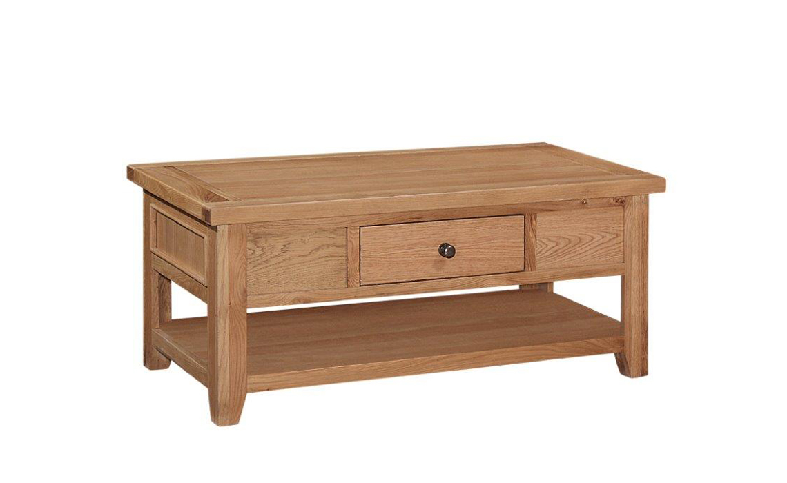 Oak Coffee Tables - Royal Oak Coffee Table With Drawer