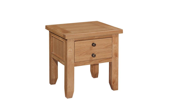 Oak Coffee Tables - Royal Oak Lamp Table With 2 Drawers