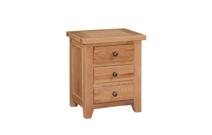 Royal Oak Collection - Royal Oak 3 Drawer Bedside Table