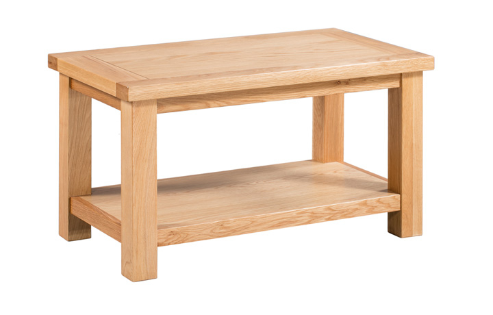 Lavenham Oak Furniture Collection - Lavenham Oak Small Coffee Table With Shelf 