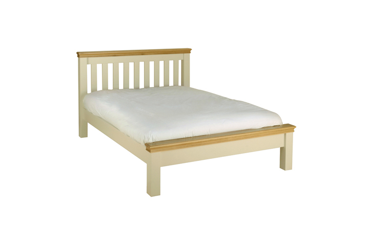 4ft6 Double Hardwood Bed Frames - Barden Painted 4ft6 Double Low Foot End Bed Frame