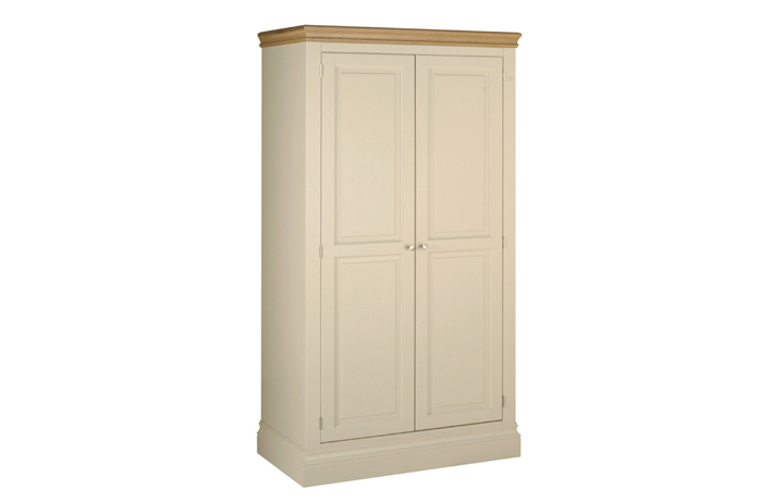 Painted 2 Door Wardrobes - Barden Painted Full Hanging Double Wardrobe