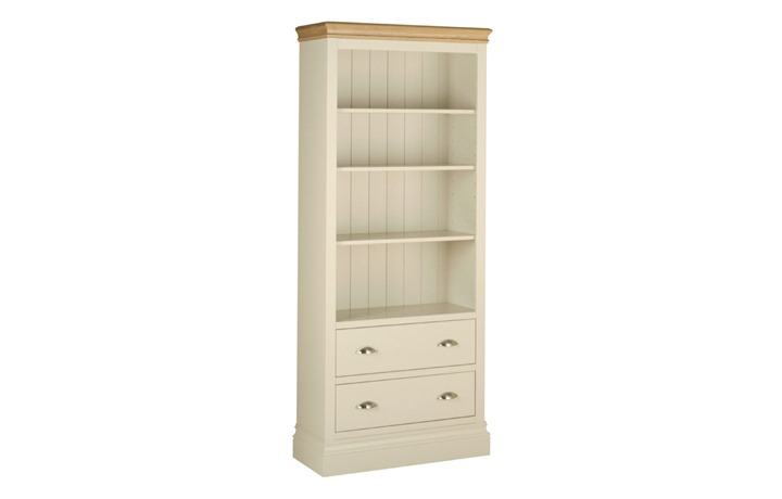 Barden Painted Collection - Various Colours - Barden Painted Extra Large Bookcase With 2 Drawers