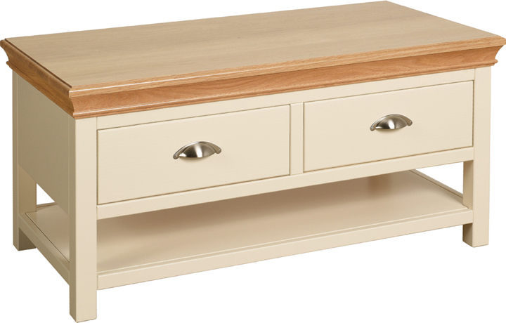 Painted Coffee Tables - Barden Painted Coffee Table With 2 Drawers