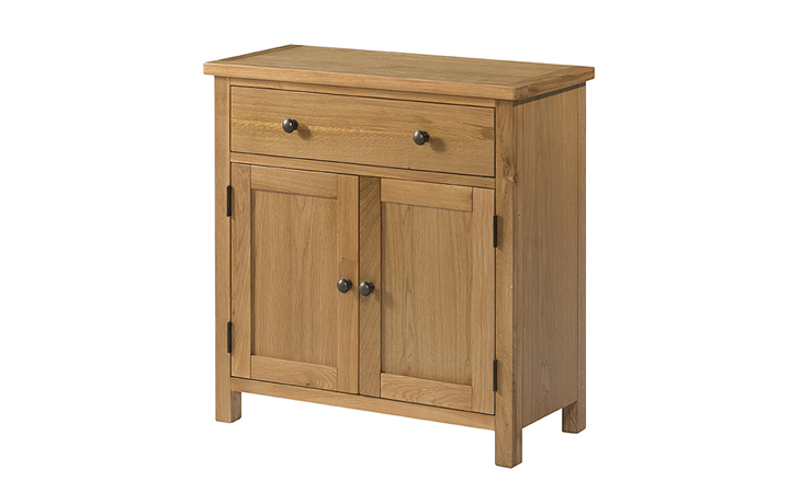 Thornby Oak Collection - Thornby Oak 1 Drawer 2 Door Compact Sideboard