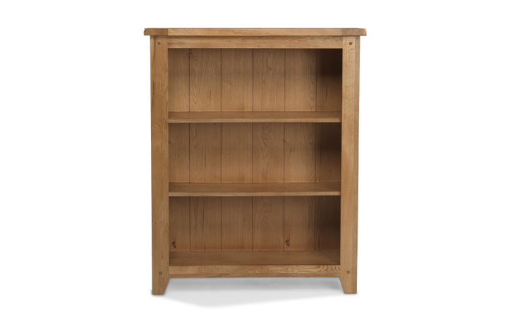 Knebworth Rustic Oak Collection - Knebworth Rustic Oak Low Bookcase
