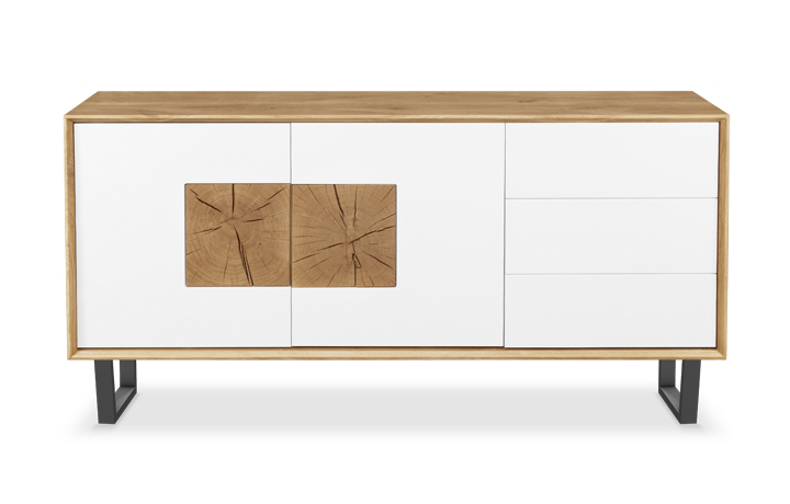 Annika Modern Oak Collection - Annika Modern Oak 2 Door 3 Drawer Large Sideboard