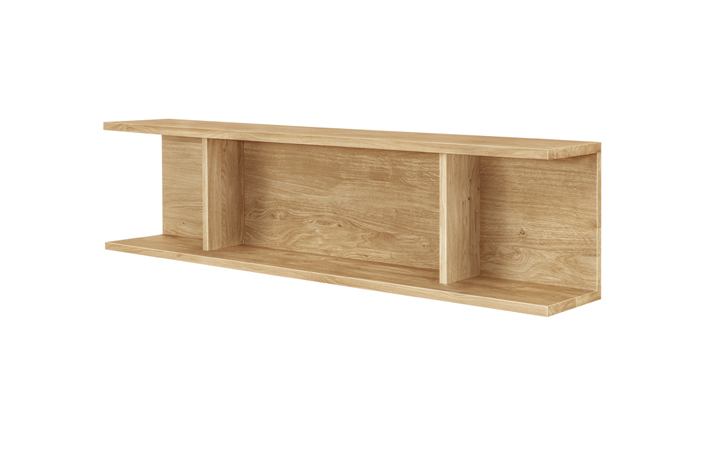 Annika Modern Oak Collection - Annika Modern Oak Wall Hanging Shelf