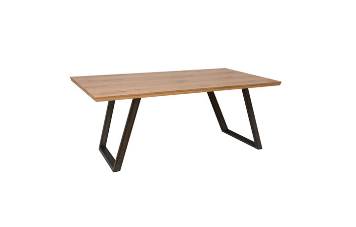 Dining Tables - Edison Oak 140cm Fixed Dining Table