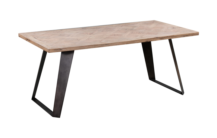 Dining Tables - Marconi Patterned Oak 140cm Dining Table