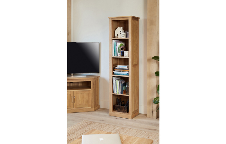 Pacific Oak Furniture Range - Pacific Oak Narrow Bookcase