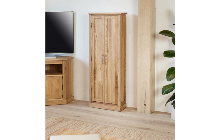 Pacific Oak Furniture Range - Pacific Oak DVD Storage Cupboard